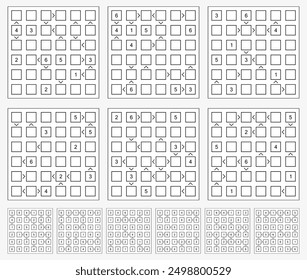 Futoshiki 5x5 puzzle set with solutions Futoshiki, or More or Less, is a logic puzzle game from Japan. Its name means "inequality".