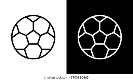 Futsal Ball White Icon Set Design