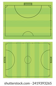 Futsal  field and ball. vector