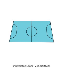 futsal field icon vector illustration design