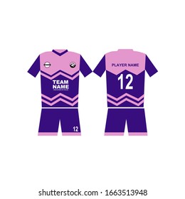 Futsal and football jersey design template collection