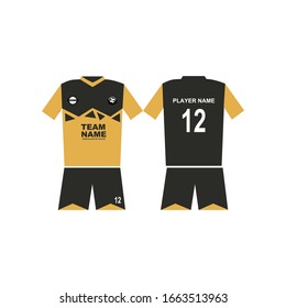 Futsal and football jersey design template collection
