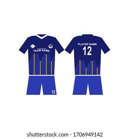 Futsal and football jersey design template collection