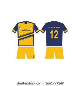Futsal and football jersey template design collection