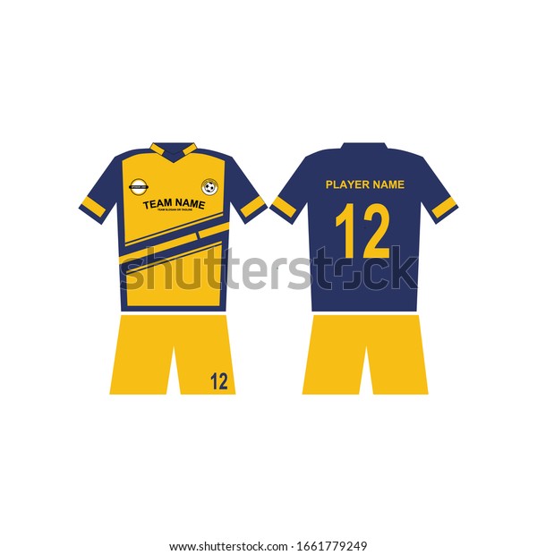 Download Futsal Football Jersey Template Design Collection Stock Vector Royalty Free 1661779249