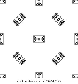 Futsal or indoor soccer field pattern repeat seamless in black color for any design. Vector geometric illustration