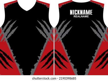 Futsal jersey template sport design collection