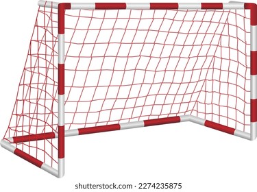 Futsal Soccer Football Goal Netting Colorful Vector 