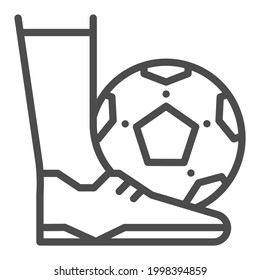 Futsal, square line vector icon.