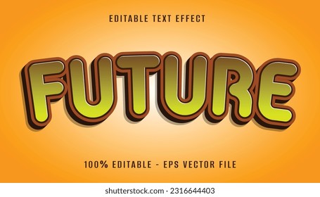 future 3d text effect design
