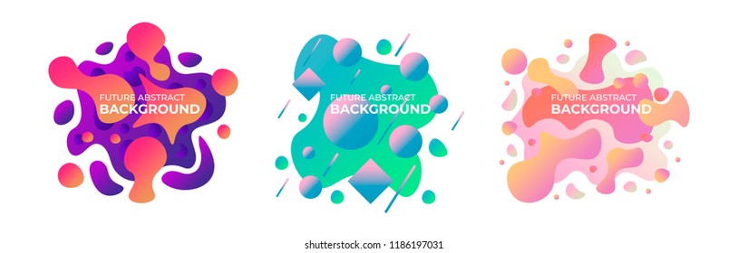 Future Abstract background. Fluid splash organic. For banners presentations, flyers, posters and invitations. - Shutterstock ID 1186197031
