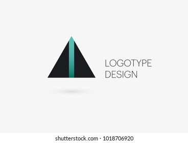 Future abstract logotype letter A
