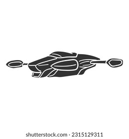 Future Airplane Icon Silhouette Illustration. Aircraft Vector Graphic Pictogram Symbol Clip Art. Doodle Sketch Black Sign.