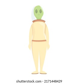 Future alien icon cartoon vector. Game fun. Planet ship