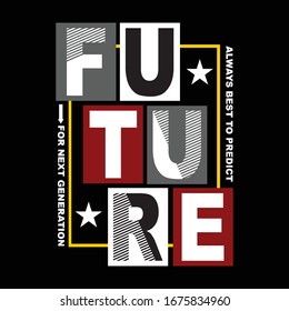 future always best to predict, vector illustration