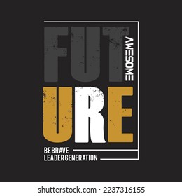 future awesome design typography vector illustration for print