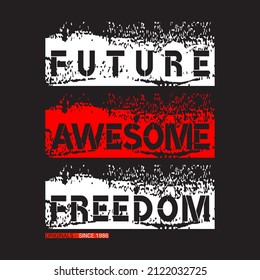 diseño de tipografía gráfica tee impresionante futuro,ilustración vectorial,vintage por orden