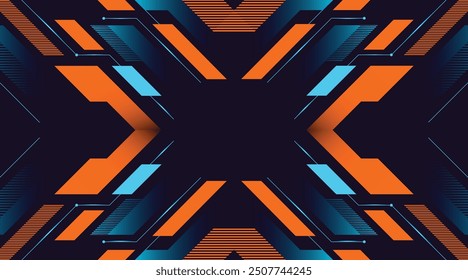 Future Background with Polygon Symmetry Style with Modern Gradient with Cyber Style.