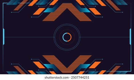 Future Background with Polygon Symmetry Style with Modern Gradient with Cyber Style.