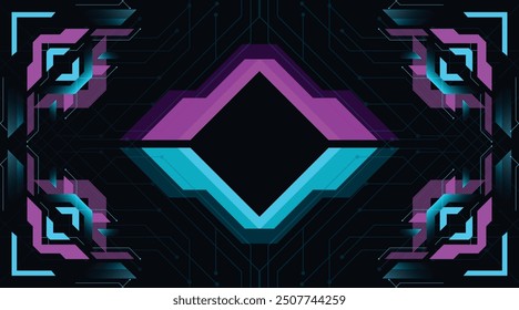 Future Background with Polygon Symmetry Style with Modern Gradient with Cyber Style.