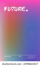 future banner abstract background gradient template poster