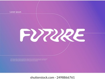 future banner template abstract background gradient 