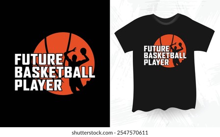 Futuro jugador de baloncesto diseño de camiseta