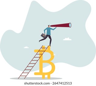 Future of bitcoin and cryptocurrency, investment opportunity or alternative financial asset.character for design.