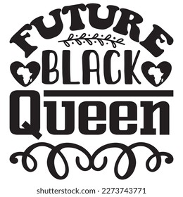 Future Black Queen T-Shirt Design Vector File svg