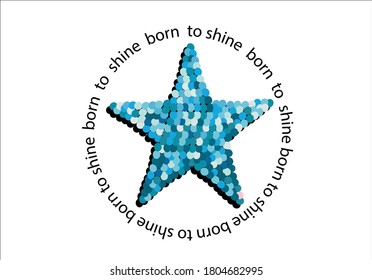 the future is bright decorative blue sequin design smile sparkle shine optimist motivational inspirational positive quote stationery post card   rope embroidery