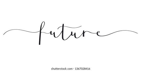 FUTURE brush calligraphy banner