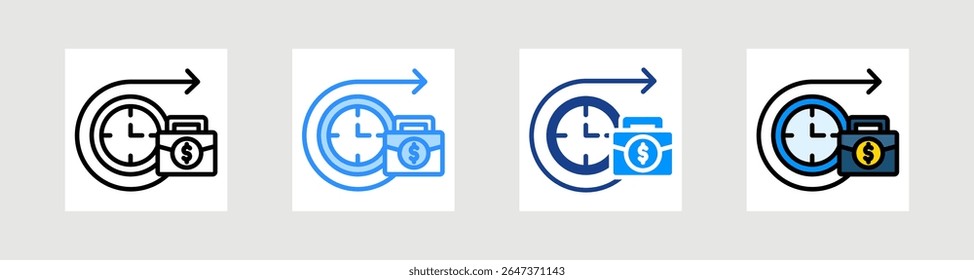 Future Business Icon Collection Set Multiple Style