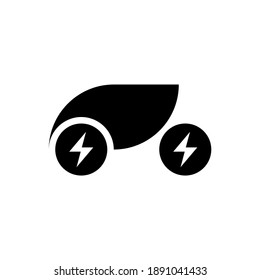 Logo, símbolo o icono del Futuro Coche. Ilustración de estilo negro aislado de alta calidad