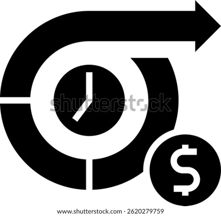Future Chance Icon Glyph Vector Illustration