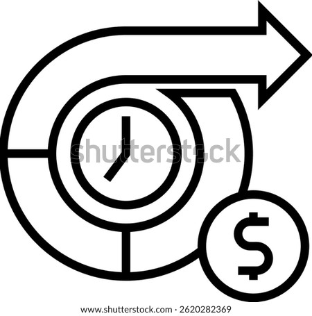 Future Chance Icon Line Vector Illustration