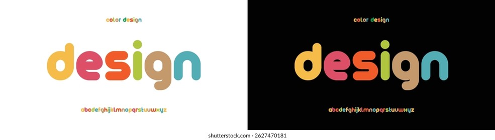 Future color font. creative modern alphabet fonts. Minimal technology typography, Creative urban sport fashion futuristic font.
