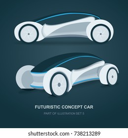 Future concept car illustration.