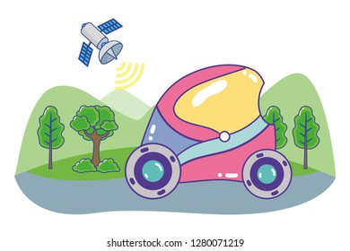 future concept cartoon