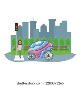 future concept cartoon