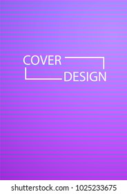 Future Cover Design. Simple Halftone Gradients Background. Future Cover Template. Magazine, Annual Report, Brochures, Flyers, Presentations, Leaflet. Vector Geometric Patterns. A4 size.