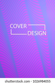 Future Cover Design. Simple Halftone Gradients Background. Future Cover Template. Magazine, Annual Report, Brochures, Flyers, Presentations, Leaflet. Vector Illustration. A4 size.