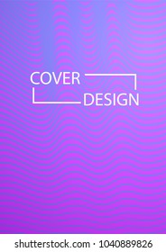 Future Cover Design. Simple Halftone Gradients Background. Future Cover Template. Brochures, Flyers, Presentations, Leaflet, Magazine, Annual Report Vector Illustration. A4 size.