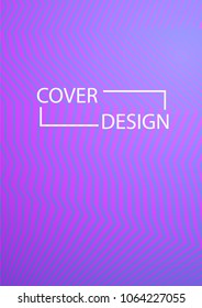 Future Cover Design. Simple Halftone Gradients Background. Future Cover Template. Magazine, Annual Report, Brochures, Flyers, Presentations, Leaflet. Vector Geometric Patterns. A4 size.