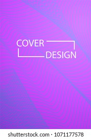 Future Cover Design. Simple Halftone Gradients Background. Future Cover Template. Brochures, Flyers, Presentations, Leaflet, Magazine, Annual Report Vector Illustration. A4 size.