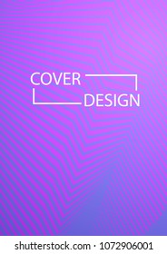 Future Cover Design. Simple Halftone Gradients Background. Future Cover Template. Brochures, Flyers, Presentations, Leaflet, Magazine, Annual Report Vector Geometric Patterns. A4 size.