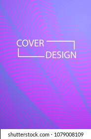 Future Cover Design. Simple Halftone Gradients Background. Future Cover Template. Brochures, Flyers, Presentations, Leaflet, Magazine, Annual Report Vector Illustration. A4 size.