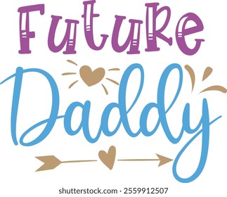 Future Daddy , Pregnancy vector design