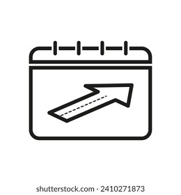 Future Day icon. Vector illustration. EPS 10.