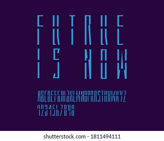 Future designer font set in vector format