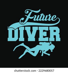 Future Diver Scuba Diving svg design